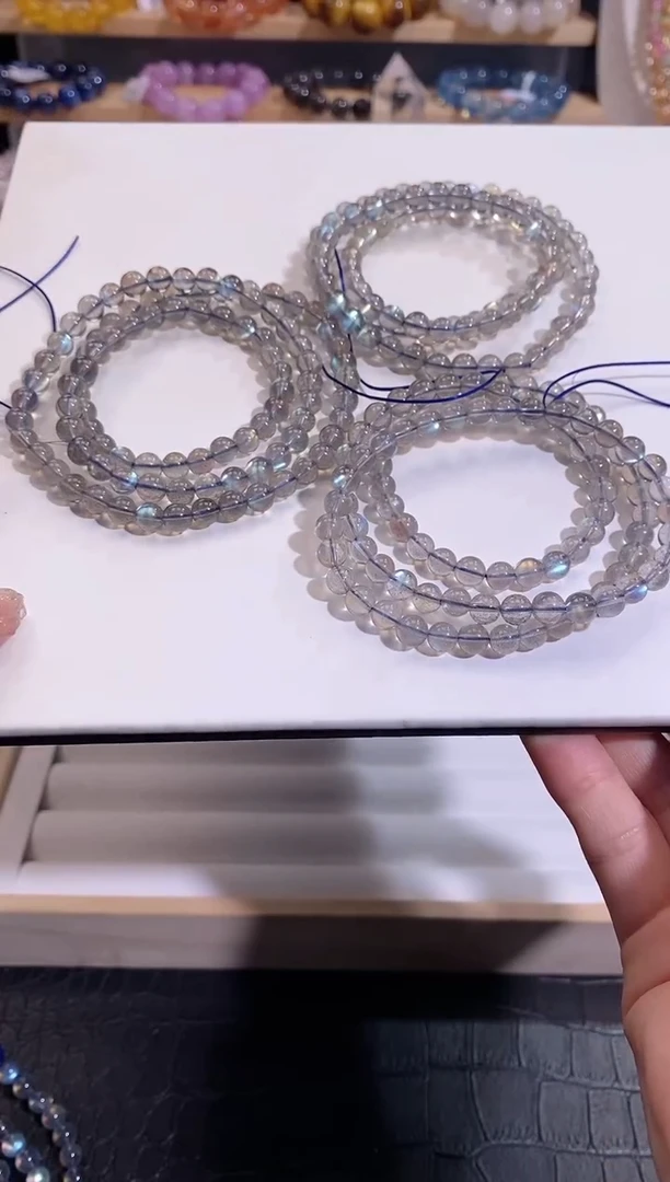 【闪购商品】长石手链未镶嵌6mm多样性发一