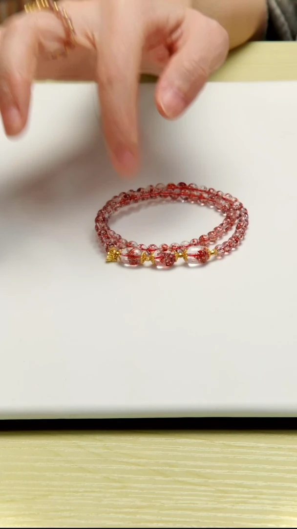 未镶嵌手串水晶超七设计款多圈手链  多样性发一