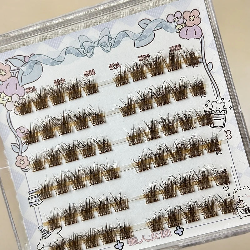 免胶款/胶水款手工5D立体三部曲假睫毛超细软仿真无梗手残党