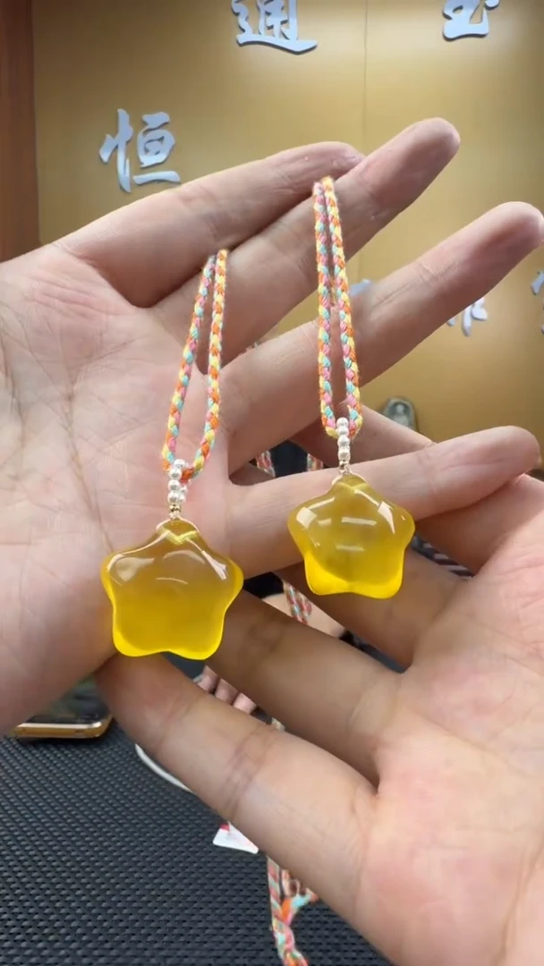 琥珀颈饰未镶嵌挂件（多样性发一）