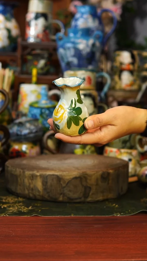 花瓶/杯子/碗113景德镇手工高温釉下彩