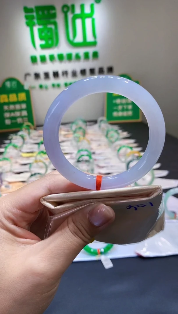 未镶嵌手镯翡翠Q296天然A货缅甸翡翠正圈53.8