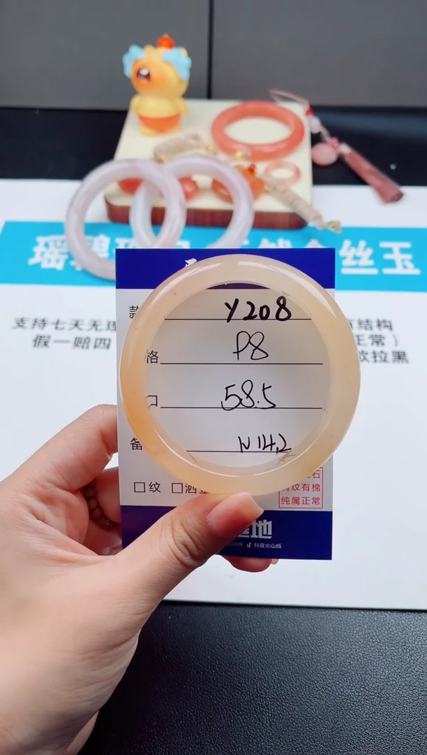 未镶嵌手镯石英质玉Y208-58.5