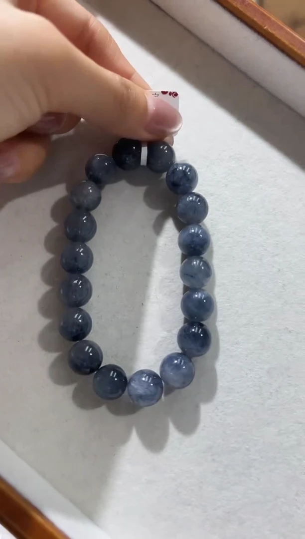 水晶手串未镶嵌XL3440蓝兔毛手串11+多样性发一