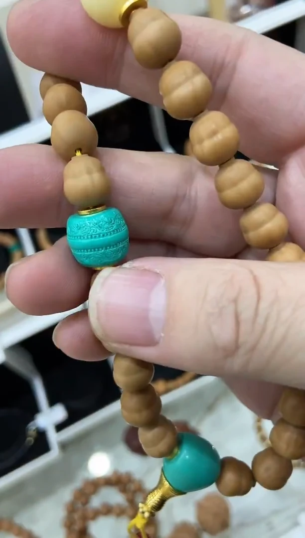 菩提手串/手链猴头雕刻小葫芦手持