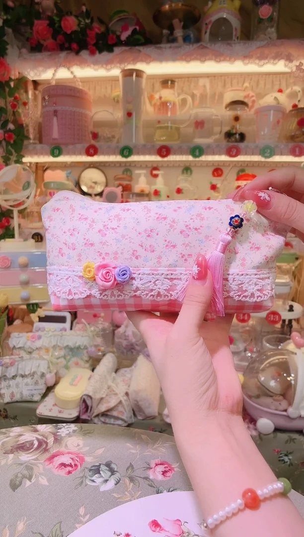 玫瑰花笔袋——手工制作品质好！