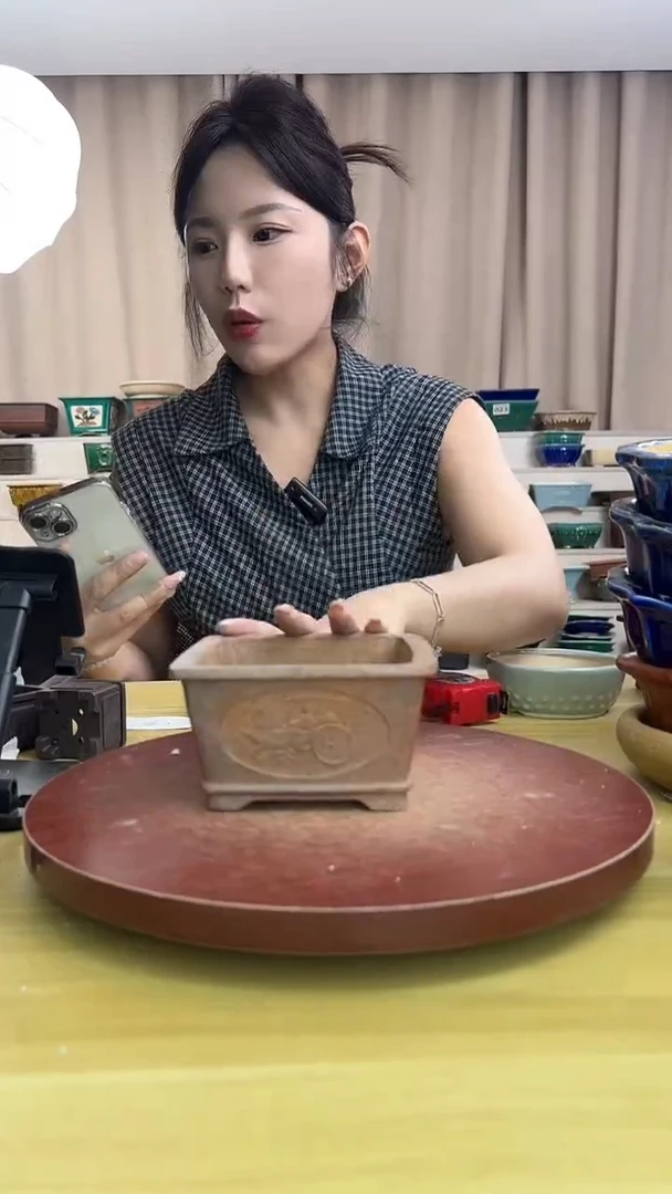 紫砂花盆紫砂花盆紫砂花盆微瑕