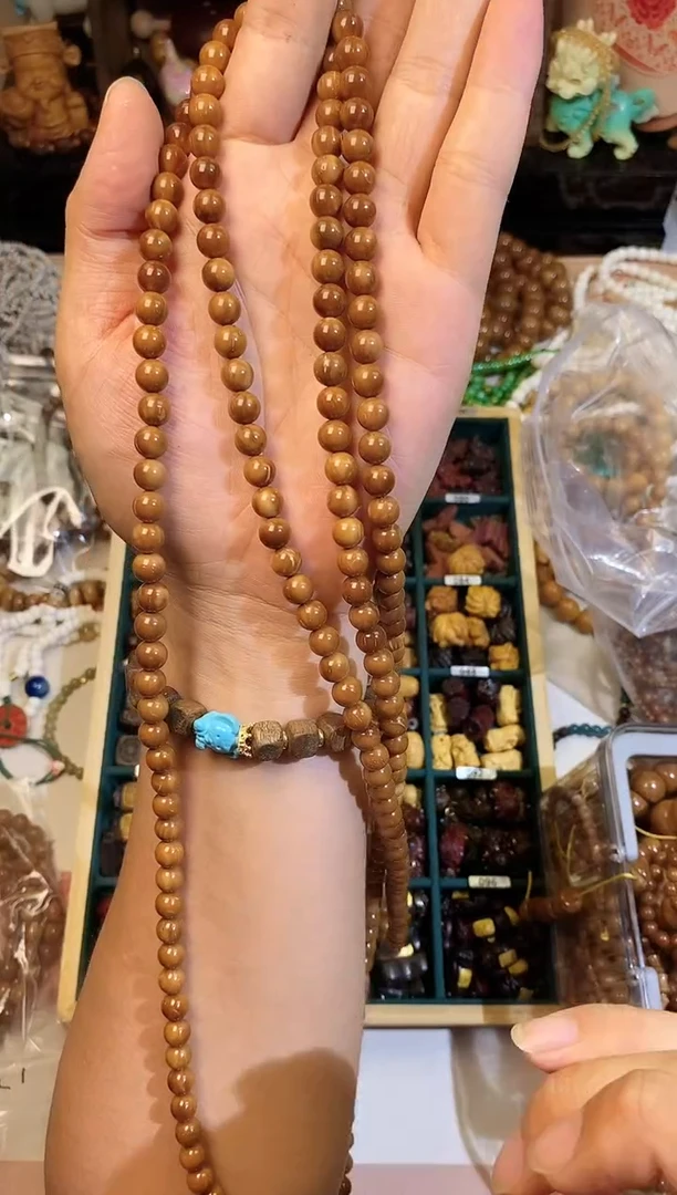 非洲檀香手串/手链卡8库克半成品108颗+6