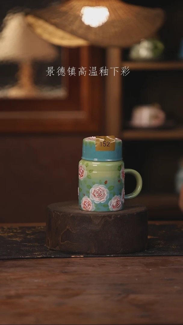 陶瓷景德镇高温釉下手绘陶瓷152