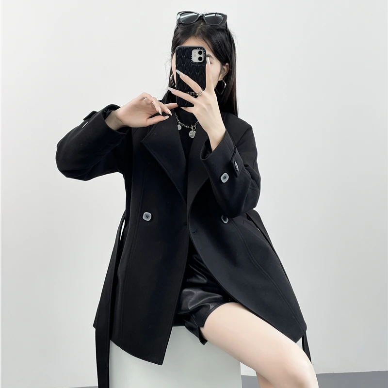 冬季外套女2024新款呢子羽绒大衣气质时尚小个子外套