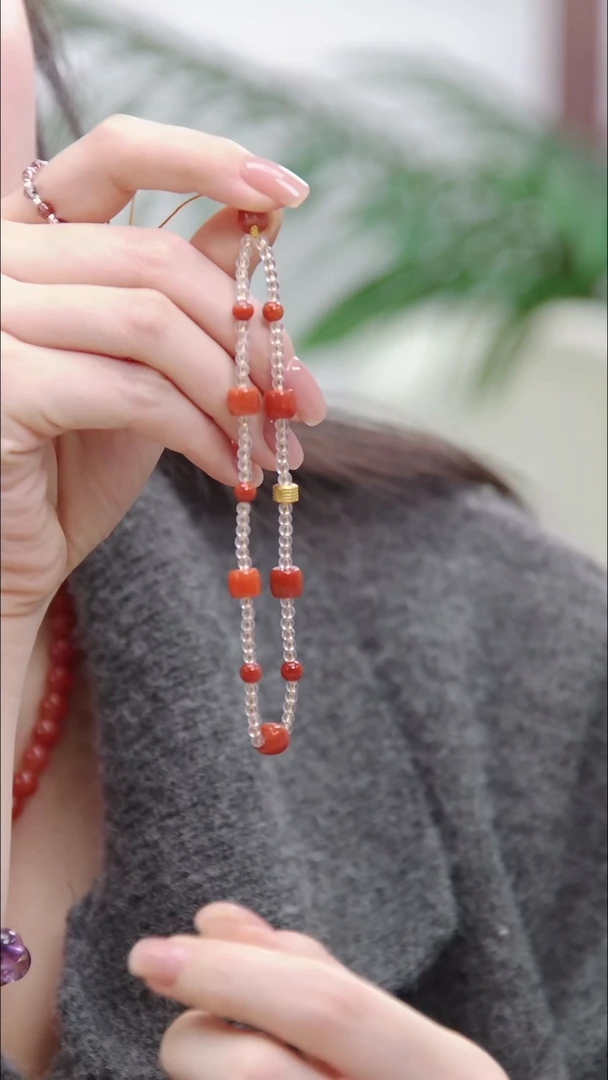 未镶嵌南红玛瑙车挂【迎迎甄选】南红设计款手机挂2  多样性发一