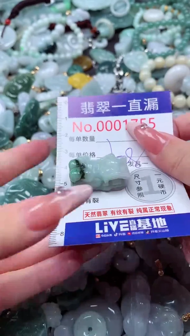 翡翠未镶嵌吊坠(不含链)1755