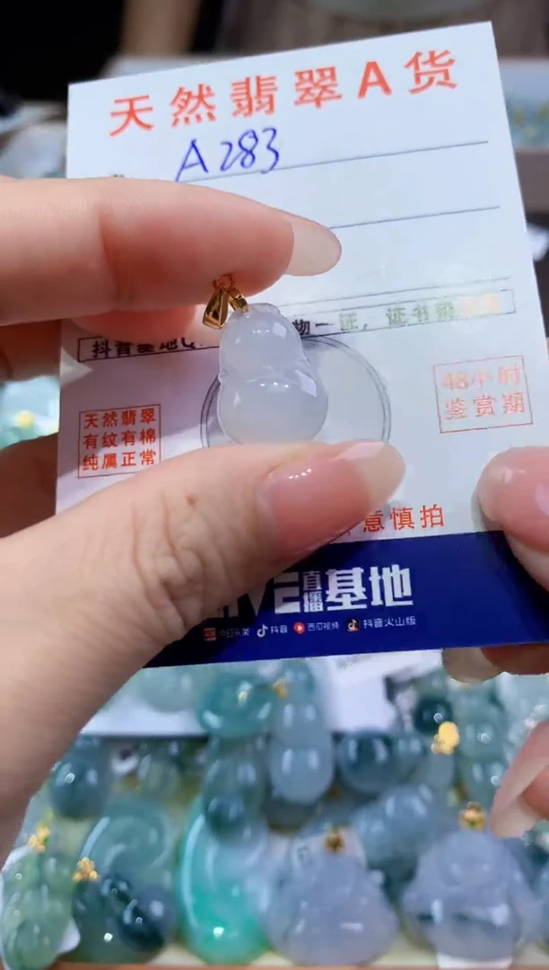 颈饰未镶嵌翡翠天然翡翠A货挂件