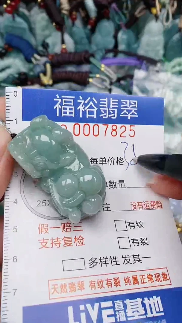 翡翠未镶嵌颈饰...0007825