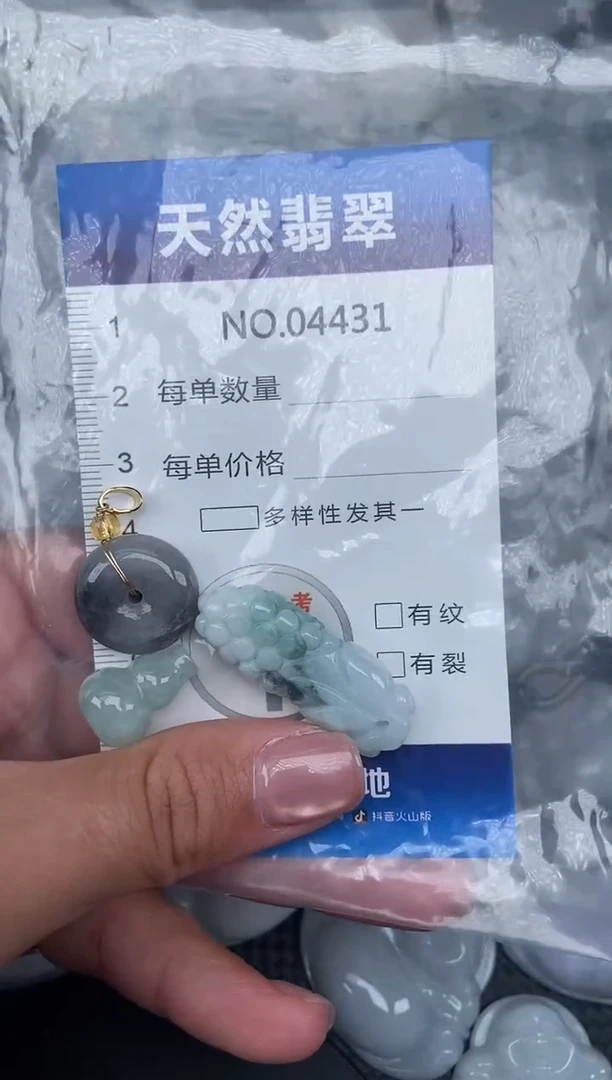 颈饰未镶嵌翡翠纯天然A货翡翠4431