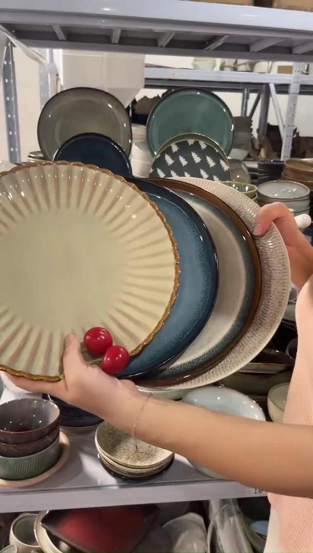 陶瓷外贸尾货瑕疵满20包邮X4 大盘组合