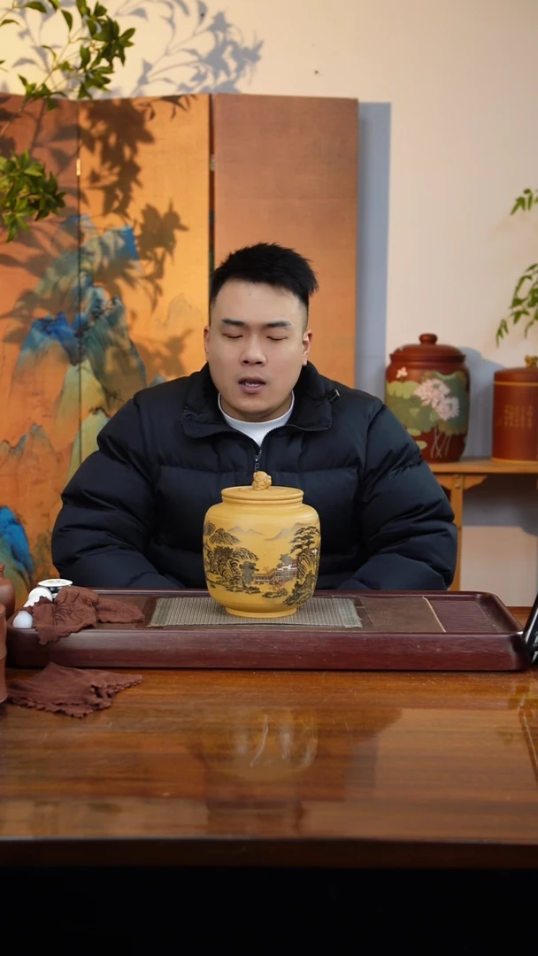 宜兴原矿紫砂茶叶罐