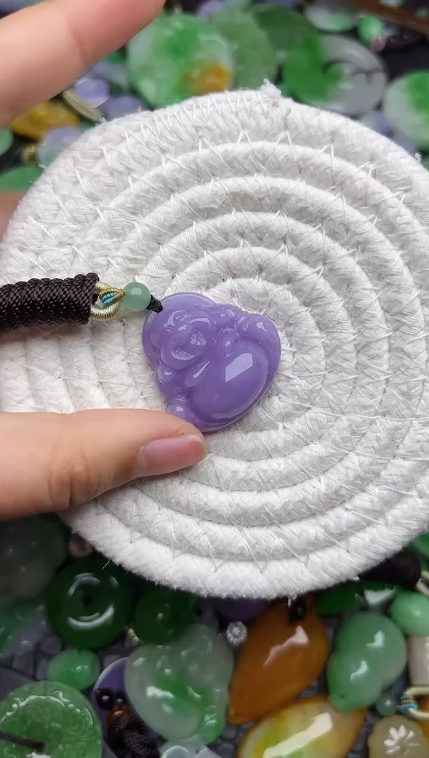 颈饰未镶嵌翡翠缅甸翡翠吊坠