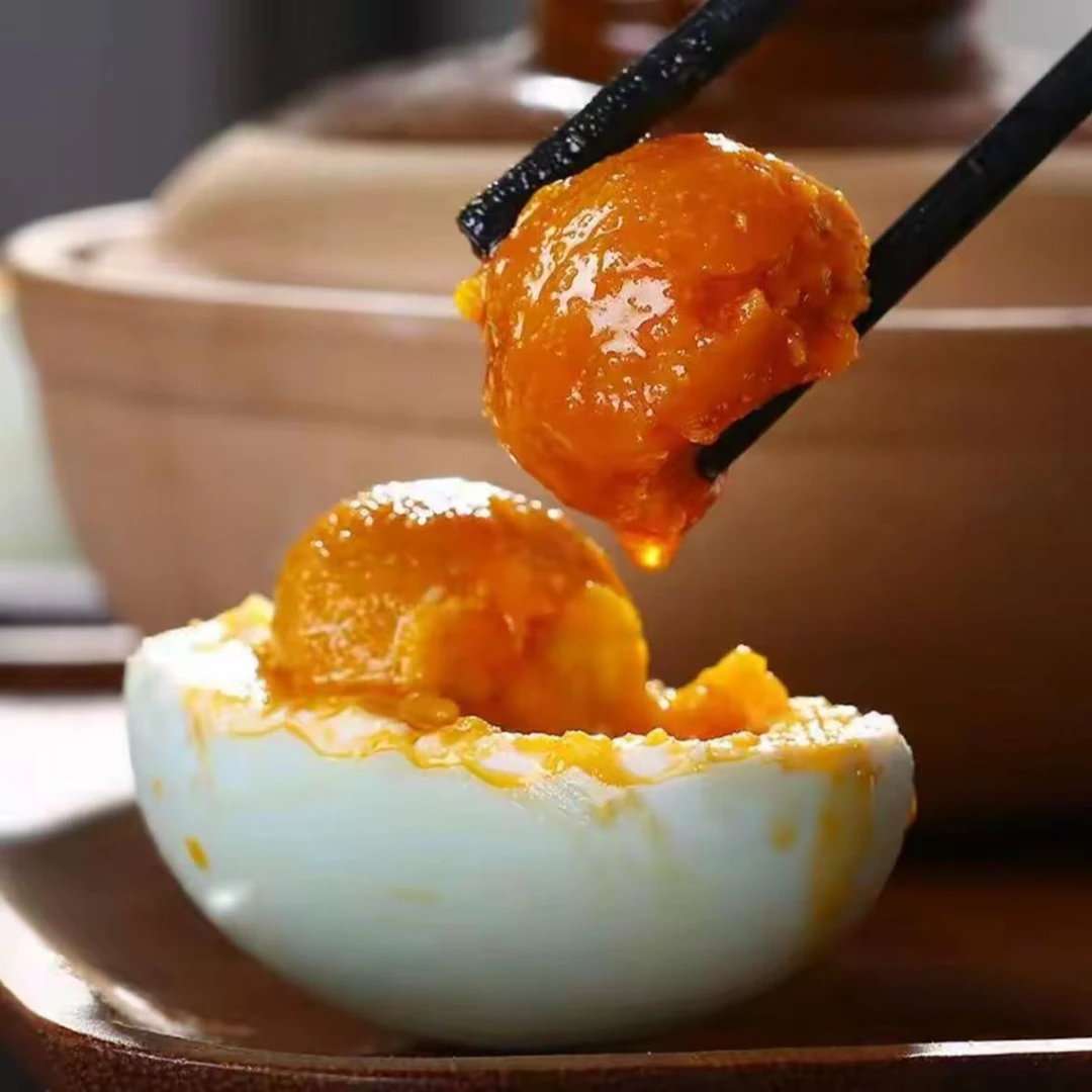 【双黄特大咸鸭蛋】大个咸鸭蛋流油烤海鸭蛋低盐起沙熟双黄咸香10枚