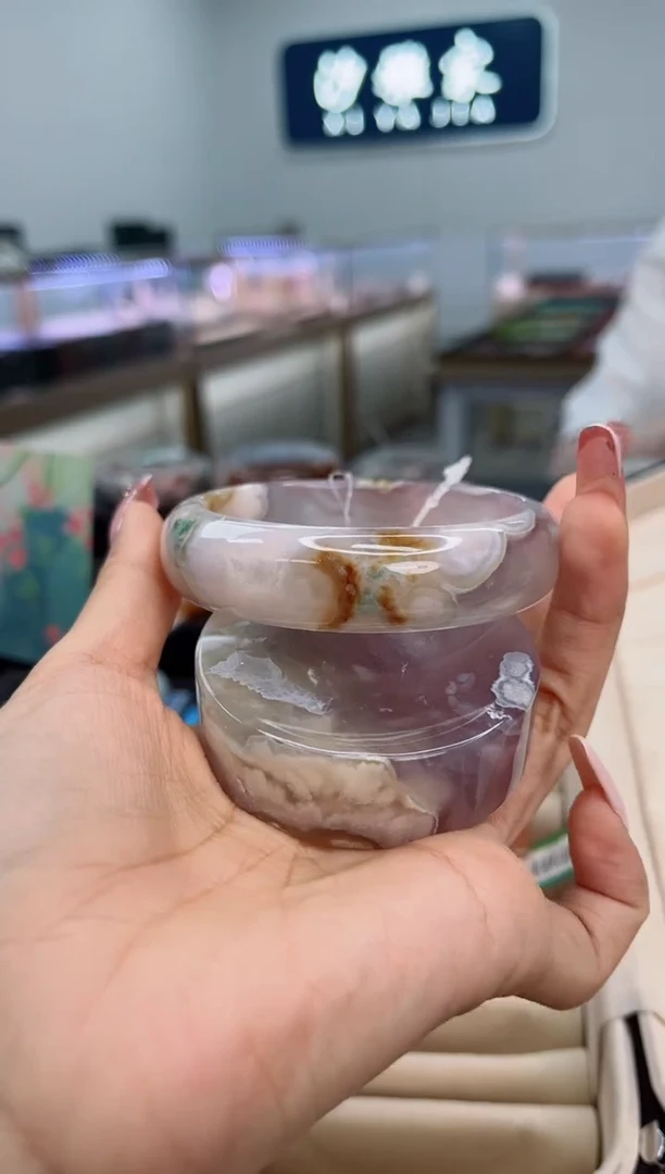 石英质玉手镯未镶嵌60圈口（赠品镯心）3540344