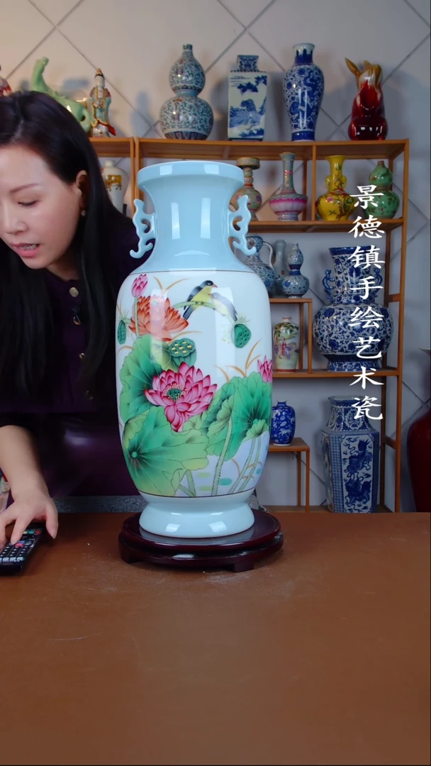 瓶景德镇手工手绘陶瓷摆件39