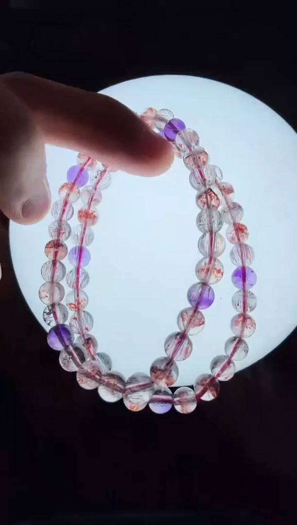 未镶嵌手链水晶晶0802 约6mm 多样性发一件