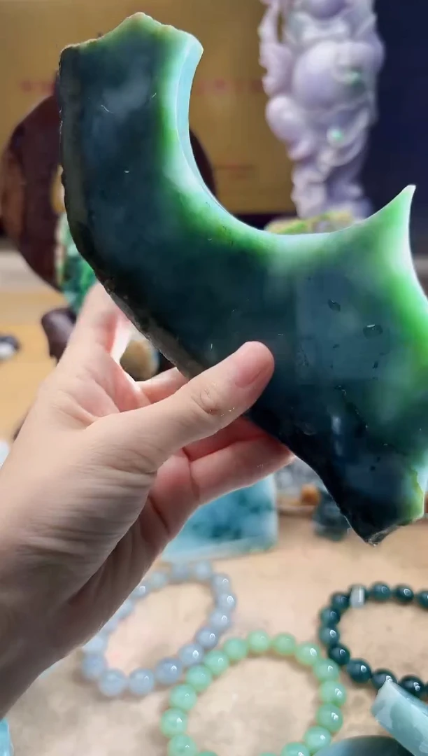 未镶嵌挂件翡翠A货柠优6837