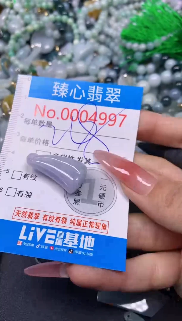 【闪购商品】翡翠颈饰未镶嵌含绳0004997