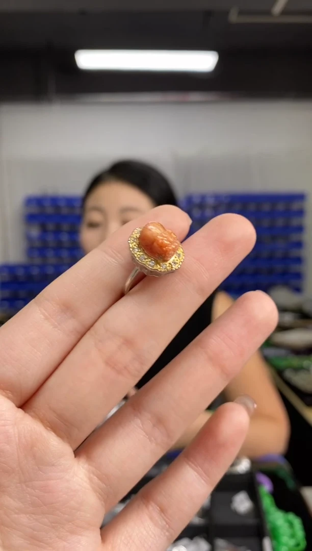 未镶嵌戒指日光石闪购链接   多样性发其一颜色微差