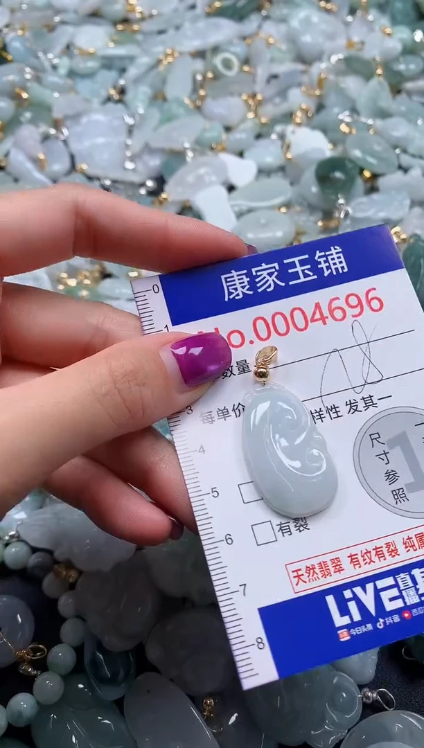 颈饰未镶嵌翡翠4696