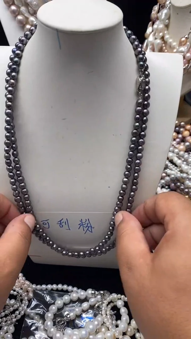 项链合金淡水珍珠1