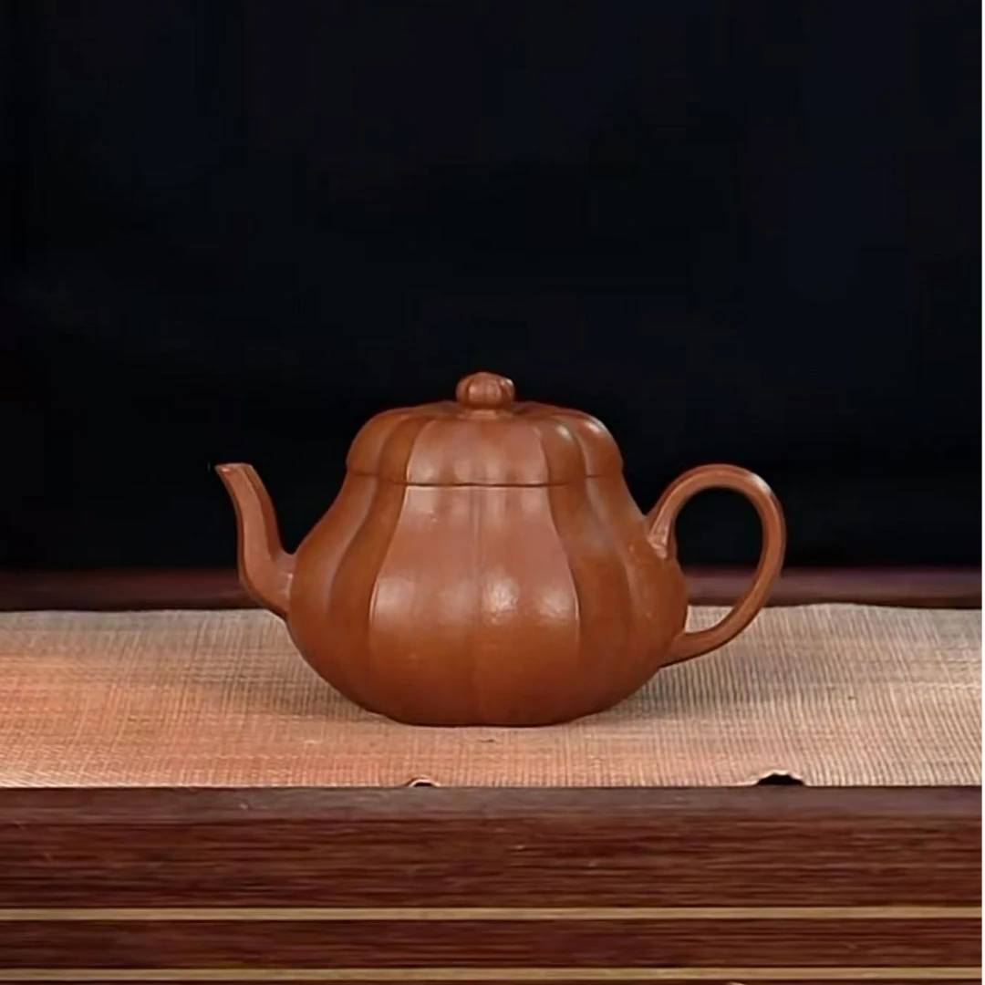 茶香紫器 老降坡【矮梨】宜兴黄龙山原矿手工紫砂壶