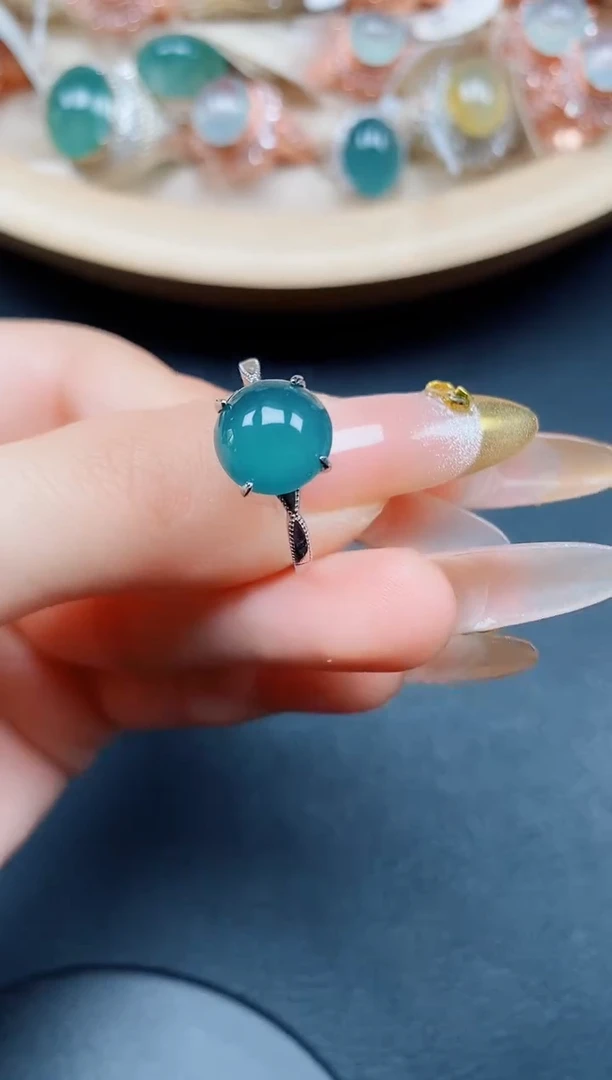 【闪购商品】翡翠戒指银S925镶嵌翡翠