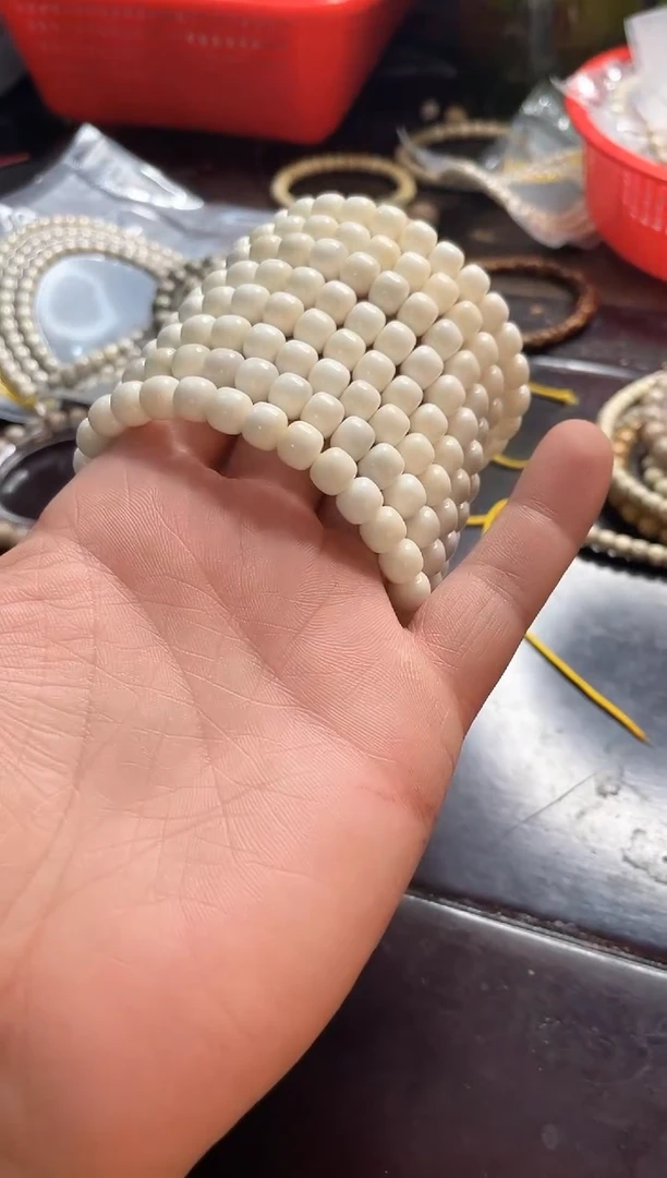 星月菩提吊坠海南星月菩提《白玉》8X7单圈