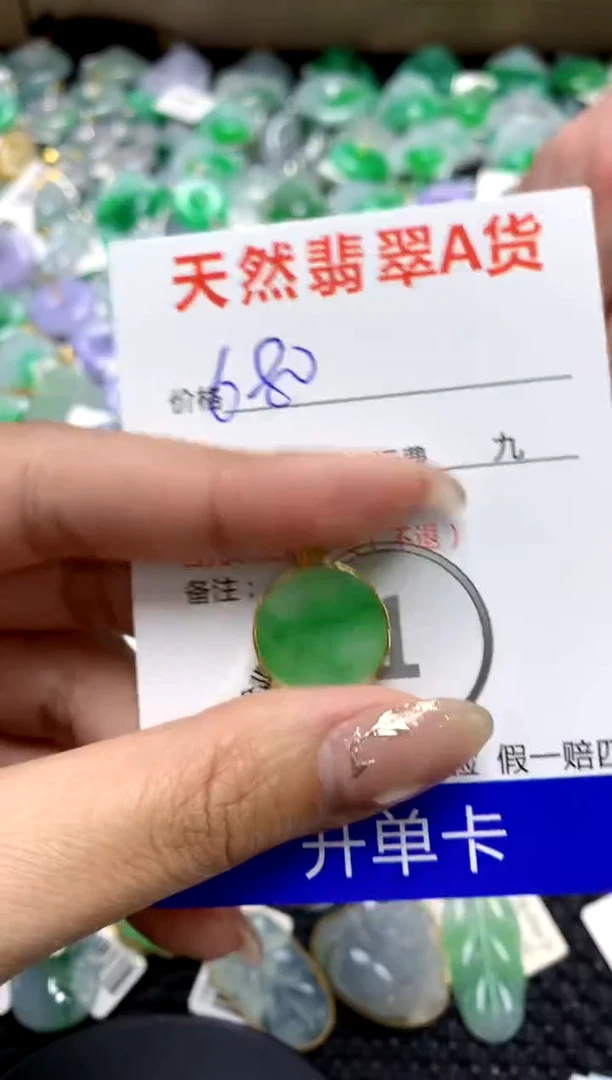 【闪购商品】翡翠颈饰18K金镶嵌1111111111111111
