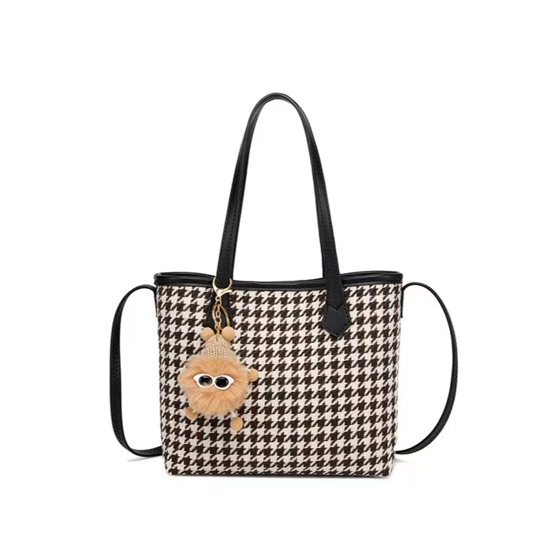 【路遥定制 】千鸟格单肩斜挎包 DFN0037-千鸟格（小） YY