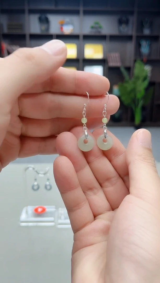 未镶嵌和田玉（子料）耳饰A24