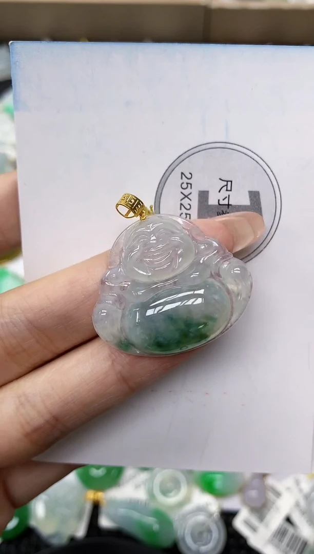 颈饰18K金镶嵌翡翠11111111111