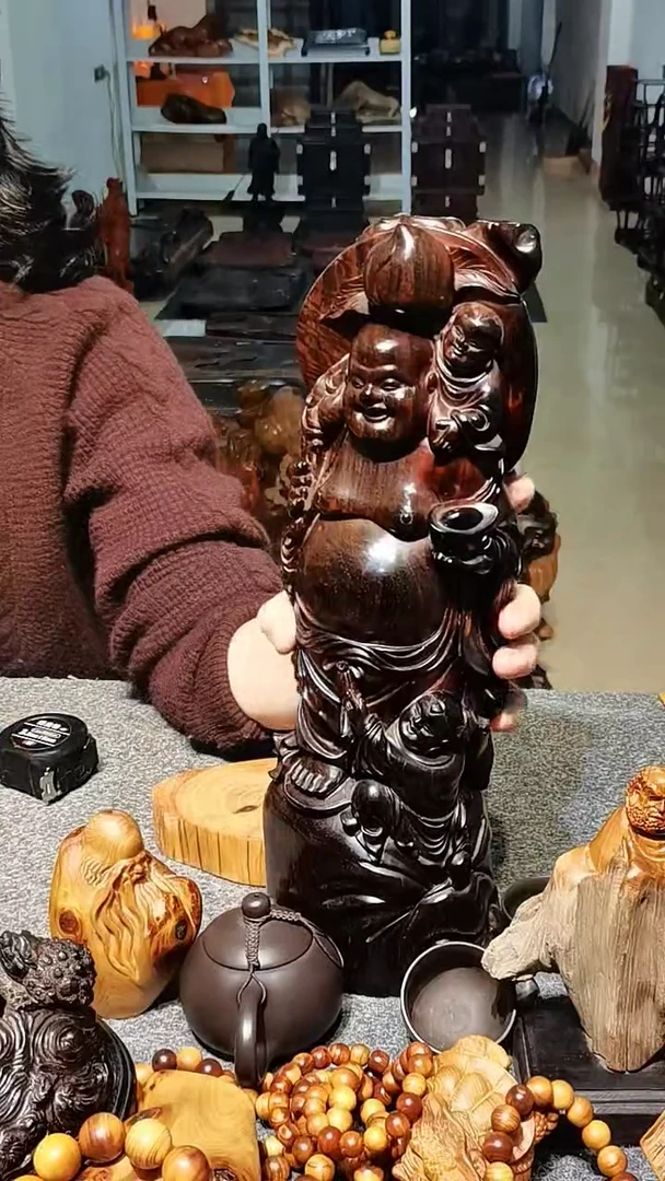 木印度小叶紫檀，乐乐佛16-10-38