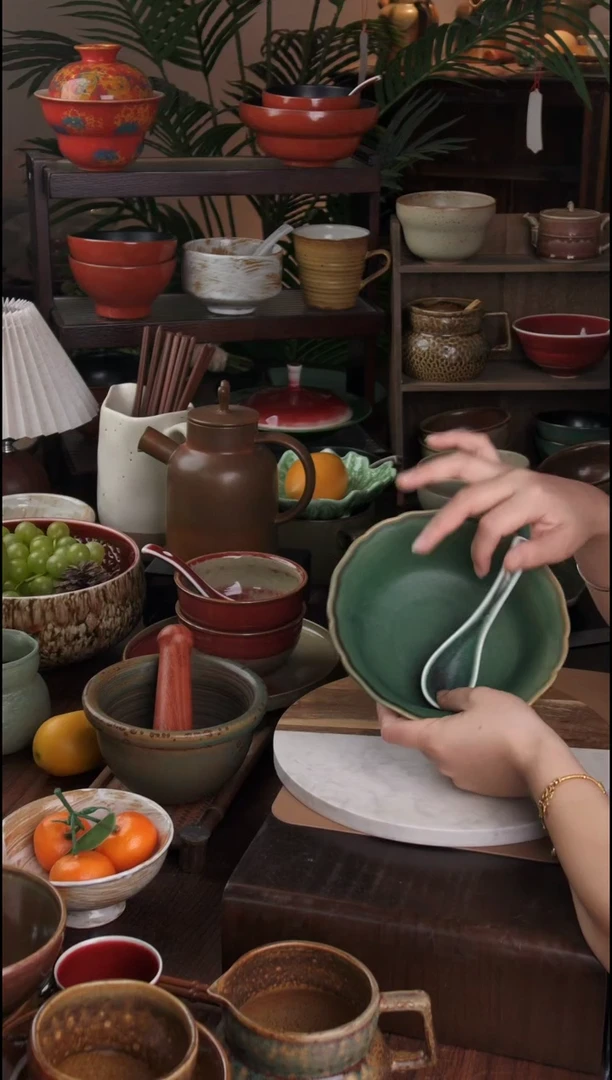 碗微瑕景德镇手工高温餐具粥碗