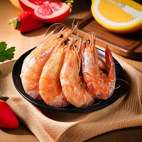 大连渤海湾盐田虾烤虾干开袋即食休闲海鲜零食营养丰富顺丰包邮