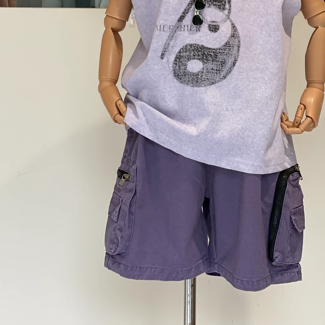 棉小九 微软口袋休闲短裤（中童）622163