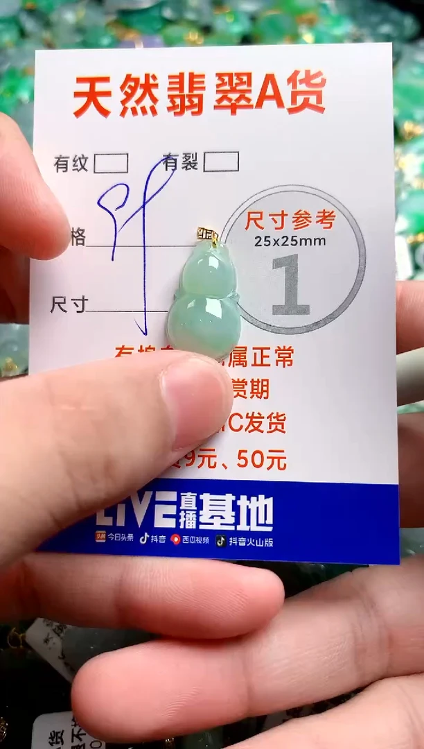 翡翠18K金镶嵌颈饰23001502