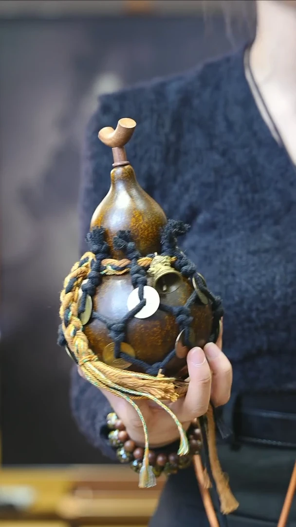 【闪购商品】XL147大漆酒葫芦不包手串及旋转底座