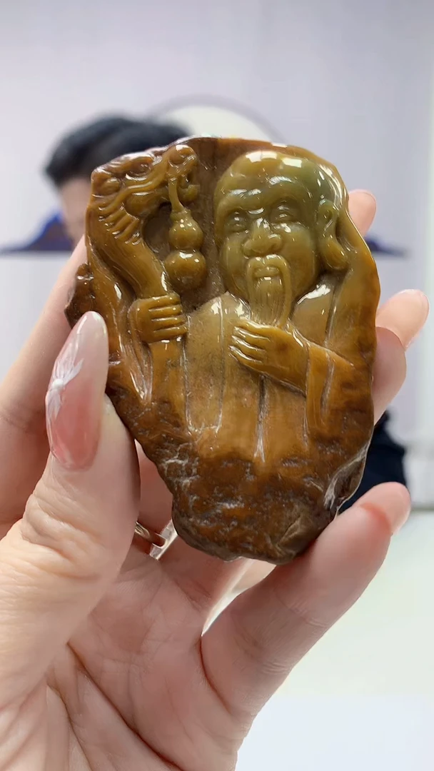 【闪购商品】定制翡翠未镶嵌4917DD-毛货挂件93