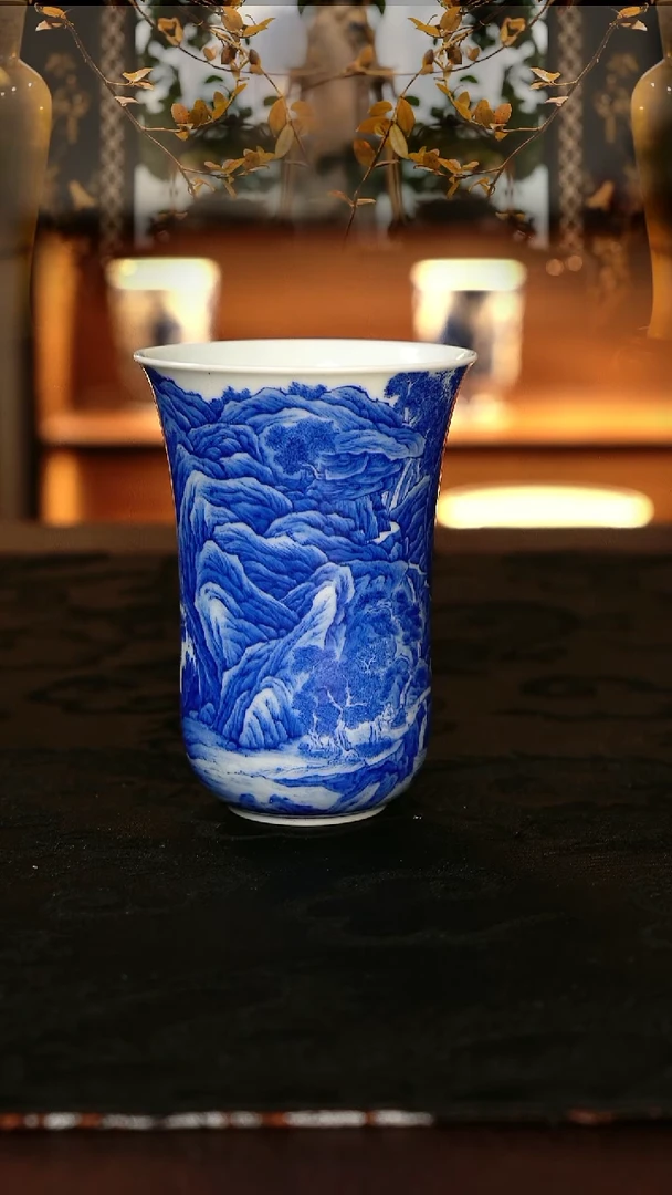 忘步明月山水闻香杯