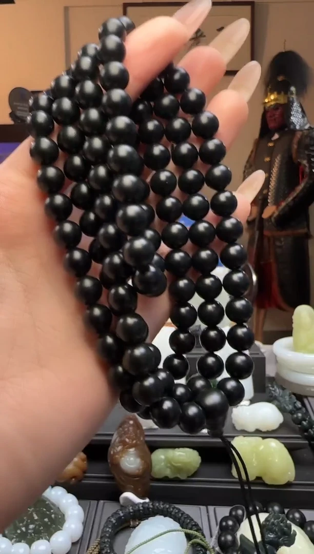 【闪购商品】和田玉青玉圆珠未镶嵌长链