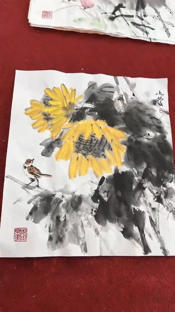 国画李火庆/国画/扇面