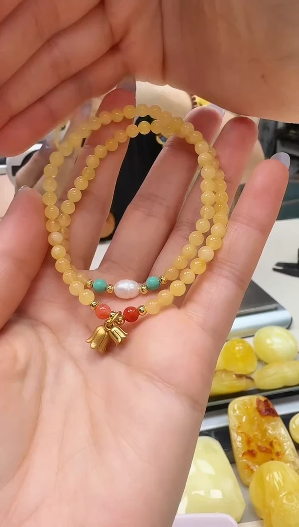 裸石琥珀未镶嵌如图