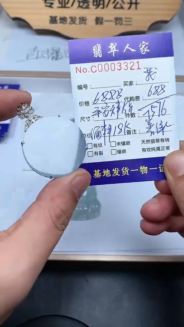 【闪购商品】翡翠颈饰18K金镶嵌0000000000119010